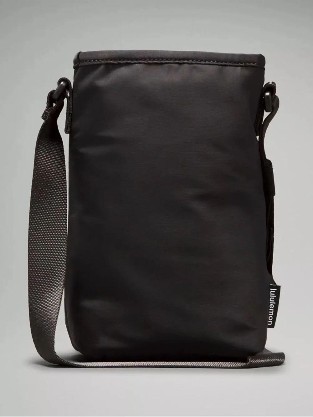 lululemon athletica black Water Bottle Crossbody with Front Pocket 2L